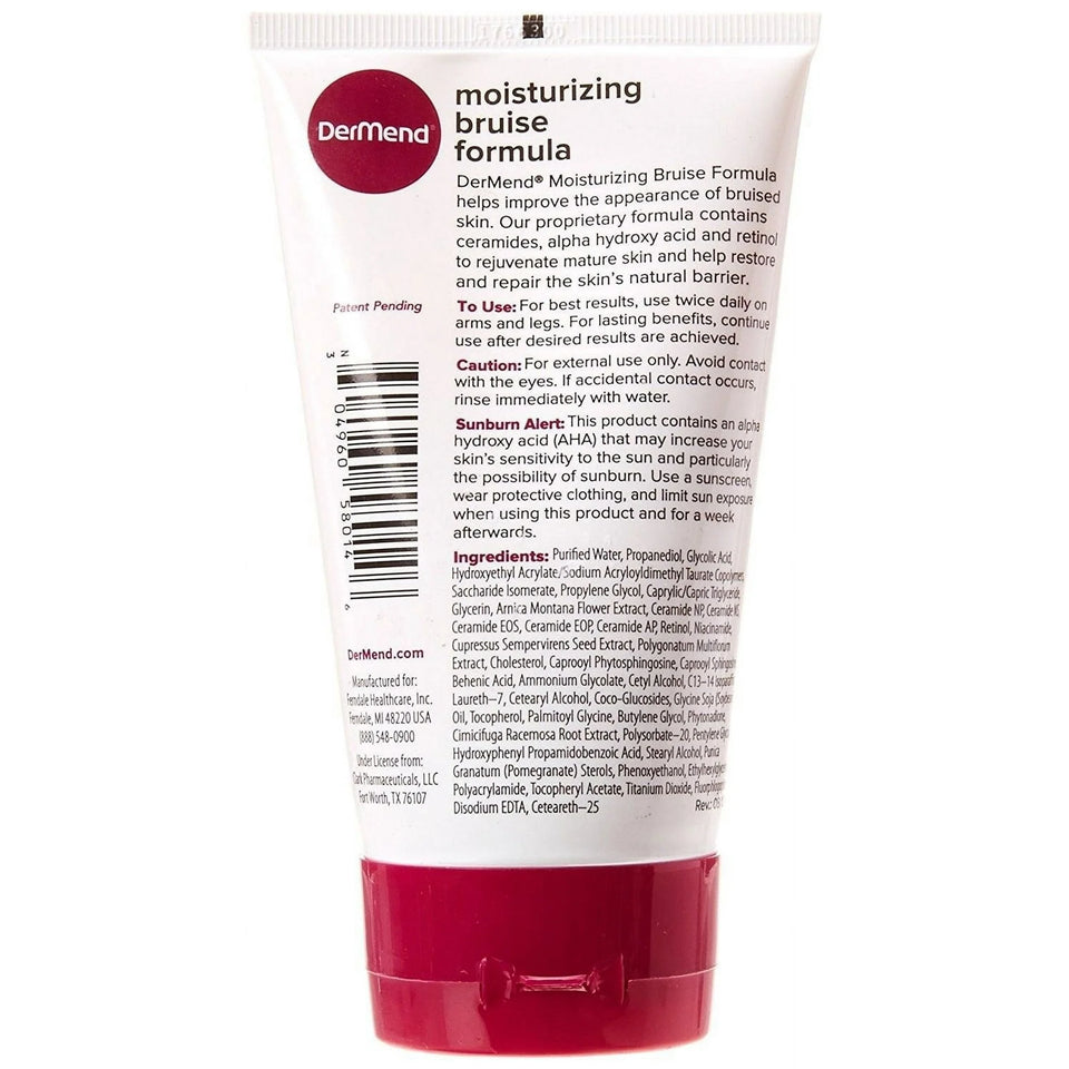 DerMend Bruise Formula – 4.5 oz | Moisturizing Arnica Cream for Mature Skin & Bruise Recovery