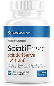SciatiEase Sciatic Nerve Health Support Supplement – Advanced Nerve Support Formula with Alpha Lipoic Acid, PEA & B Vitamins – 120 Capsules