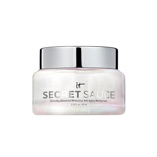 IT Cosmetics Secret Sauce Anti-Aging Moisturizer – 2 fl oz | Hydrating & Plumping Face Cream for Fine Lines, Wrinkles & Dark Spots