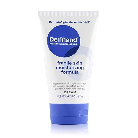 DerMend Specialized Fragile Skin Moisturizing Cream – 4.5 oz | Firming & Strengthening Cream for Thin, Aging Skin