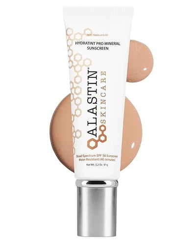 ALASTIN HydraTint Pro Mineral Sunscreen SPF 36 – Tinted Broad Spectrum Sunblock & Daily Moisturizer (3.2 oz)