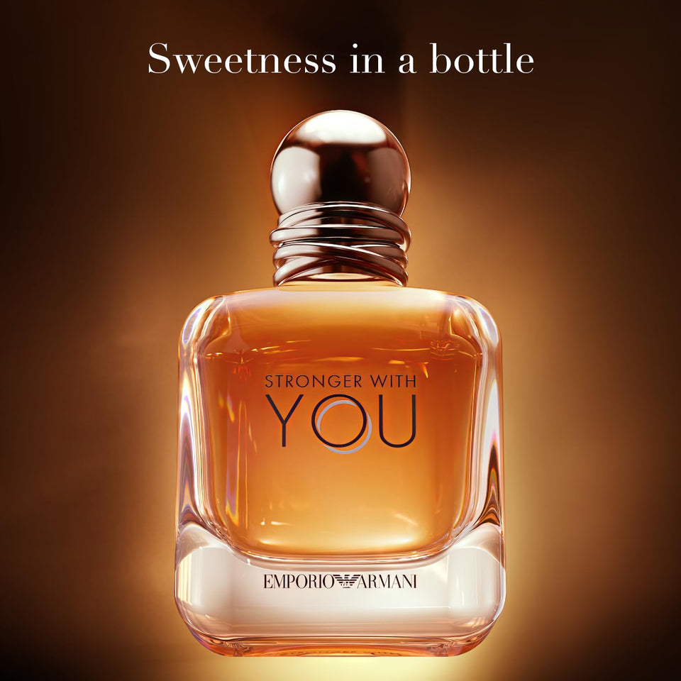 Armani Stronger With You Eau de Toilette for Men – Warm Spicy Cologne with Chestnut, Lavender & Vanilla – 100ml