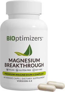 BIOptimizers Magnesium Breakthrough – 7 Forms of Magnesium for Sleep, Stress Relief & Brain Support – 60 Capsules