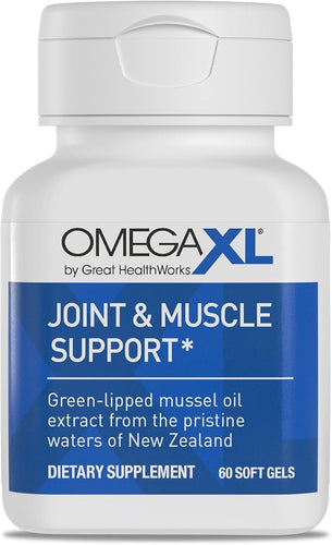 OmegaXL Joint Support – Natural Pain & Inflammation Relief with Green-Lipped Mussel Oil – 60 Softgels