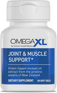 OmegaXL Joint Support – Natural Pain & Inflammation Relief with Green-Lipped Mussel Oil – 60 Softgels