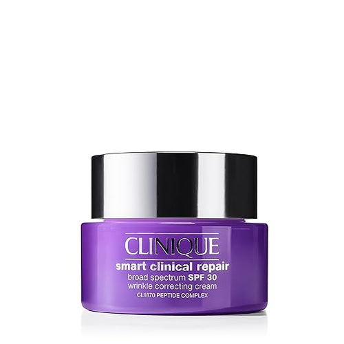 Clinique Smart Clinical Repair Wrinkle Correcting Cream SPF 30 – Firming Moisturizer with Peptides, Hyaluronic Acid & Glycerin
