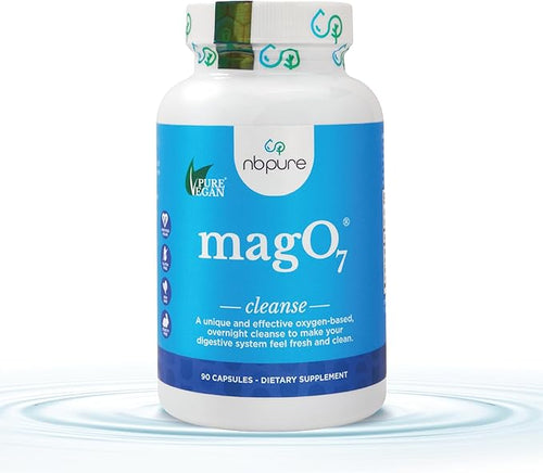 nbpure MagO7 – Natural Colon Cleanse & Detox | Oxygen-Powered Digestive Cleanser for Men & Women | Constipation Relief, Bloating & Gut Support | 90 Capsules