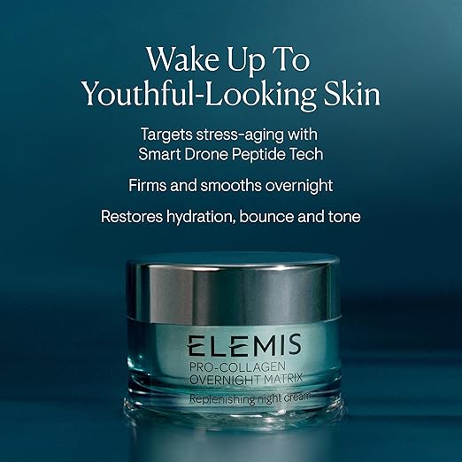 ELEMIS Pro-Collagen Overnight Matrix | Wrinkle-Smoothing Night Cream for Firm, Hydrated & Rejuvenated Skin (50ml)