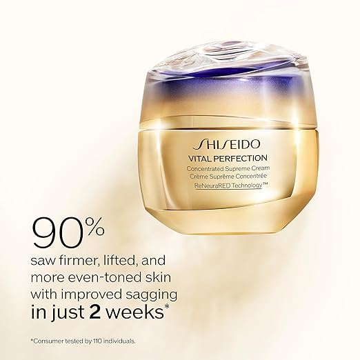 Shiseido Vital Perfection Uplifting & Firming Cream – Anti-Aging Moisturizer for Normal to Dry Skin (1.7 oz)