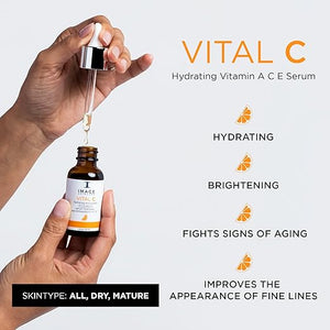 IMAGE Skincare VITAL C Hydrating Vitamin A, C & E Serum – 1 fl oz | Brightening & Antioxidant Face Serum for Radiant Skin