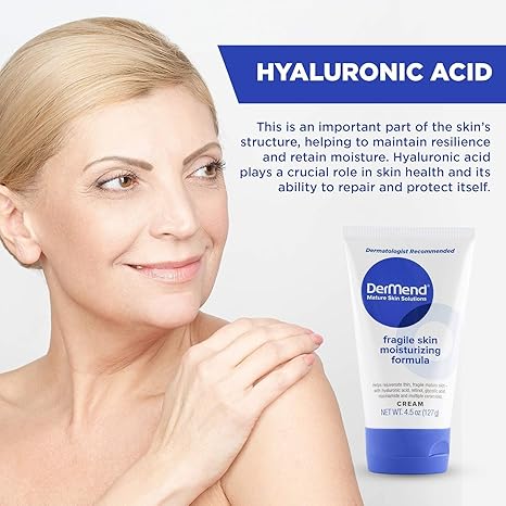 DerMend Specialized Fragile Skin Moisturizing Cream – 4.5 oz | Firming & Strengthening Cream for Thin, Aging Skin