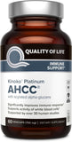 Quality of Life Kinoko Platinum AHCC 750mg – Advanced Immune Support & Liver Health Supplement – 60 Veggie Capsules