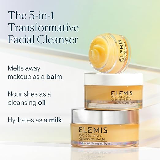 ELEMIS Pro-Collagen Cleansing Balm | Hydrating Makeup Remover & Deep Facial Cleanser (100g / 3.5 oz)