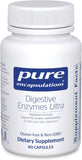 Pure Encapsulations Digestive Enzymes Ultra – Supports Protein, Carb, Fiber & Dairy Digestion – Vegetarian Digestive Supplement – 90 Capsules