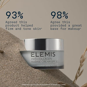 ELEMIS Pro-Collagen Marine Cream SPF 30 | Lightweight Anti-Wrinkle Daily Moisturizer with Sun Protection (50ml / 1.7 oz)
