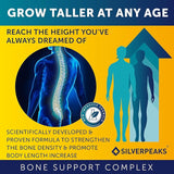 Growth Capsules to Grow Taller – Natural Height Growth Maximizer for Adults, Teens & Kids | Calcium & Herbal Formula for Bone Strength | USA Made, Hormone-Free Supplement