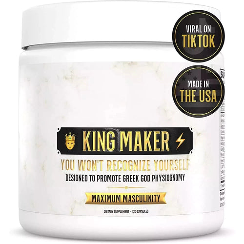 King Maker 13-in-1 Anabolic Supplement for Men – Muscle Growth, Strength & Performance Booster | Natural Testosterone Support – 120 Capsules | Same Day Shipping